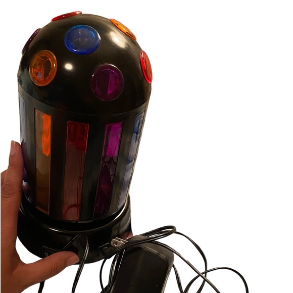 Disco party light approximately 9-in height. On-of switch with cord. No box. GUC - Picture 4 of 7